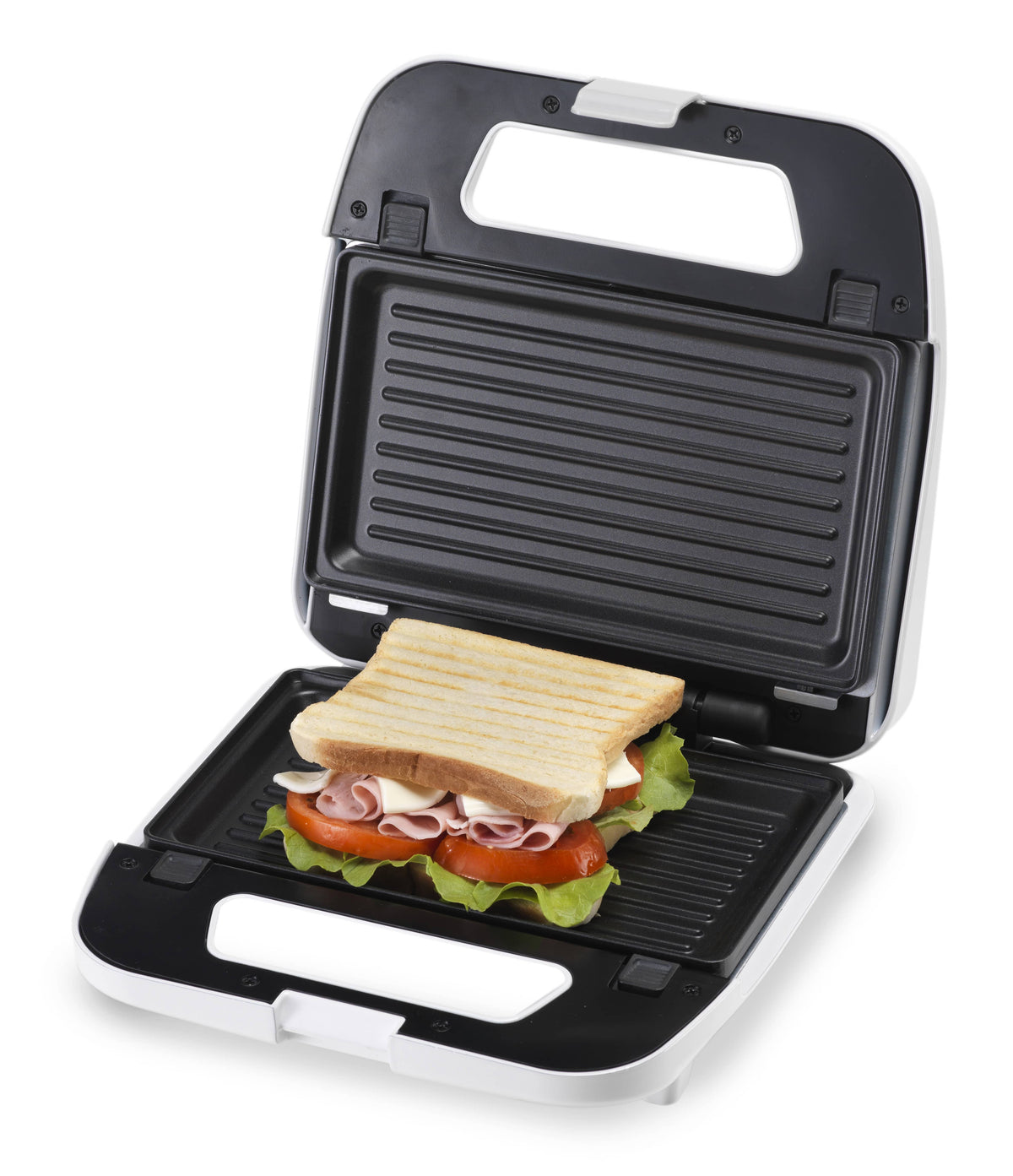 Kenwood Sandwich Maker, 2-in-1 Grill & Non-Stick Plates, White – SMP02.000WH (ESMA Certified)