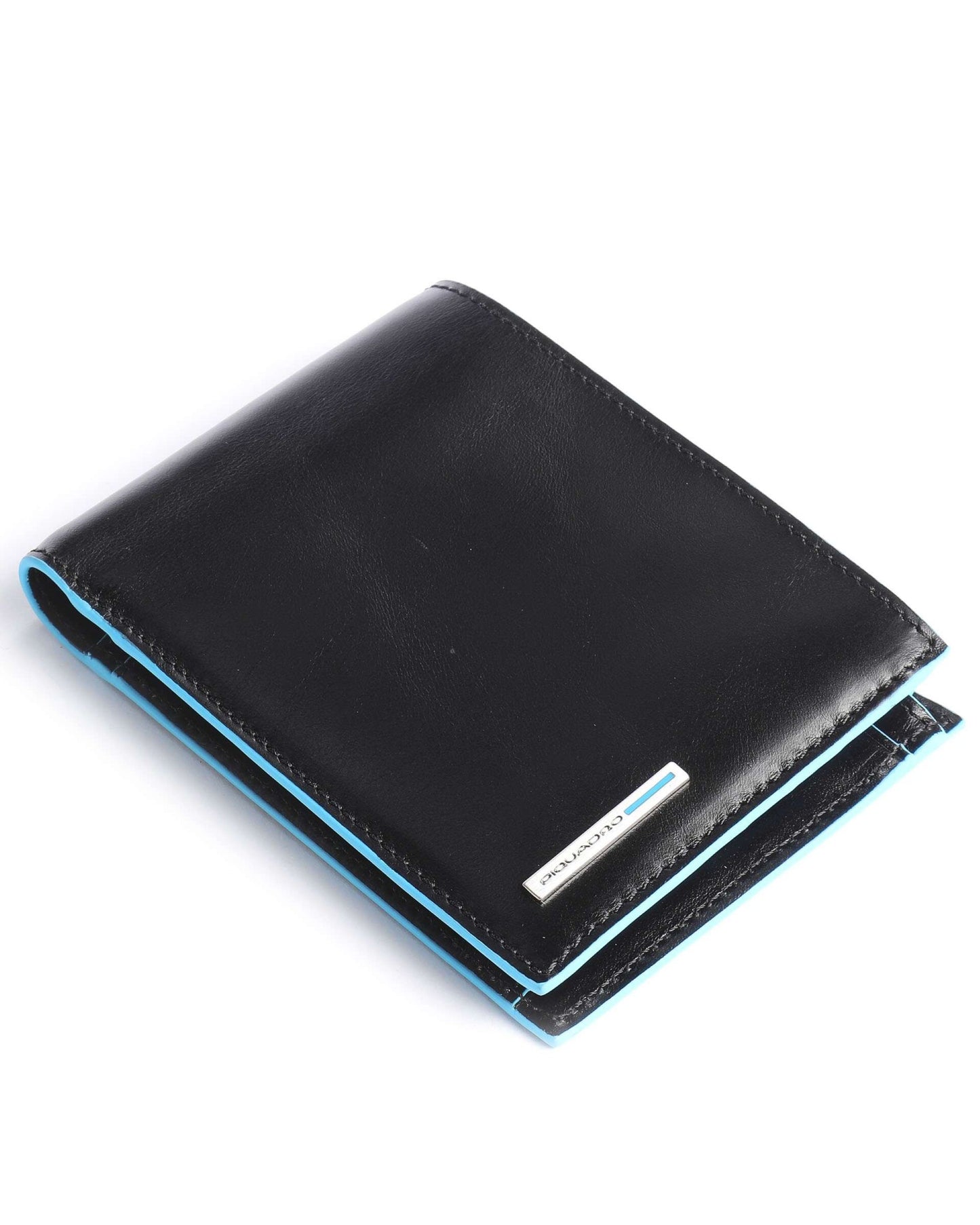 Piquadro Blue Square RFID Protection Leather Wallet Blue