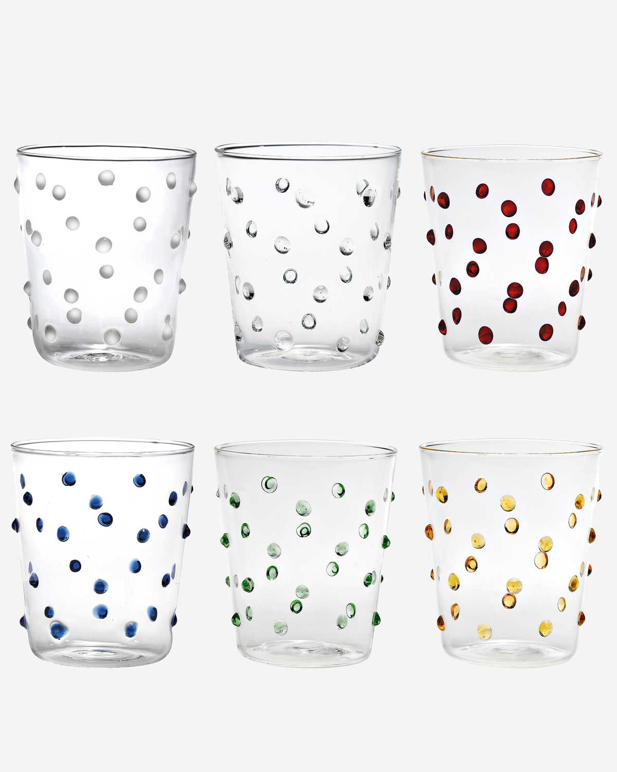 Zafferano Party Tumbler Clear Set 6