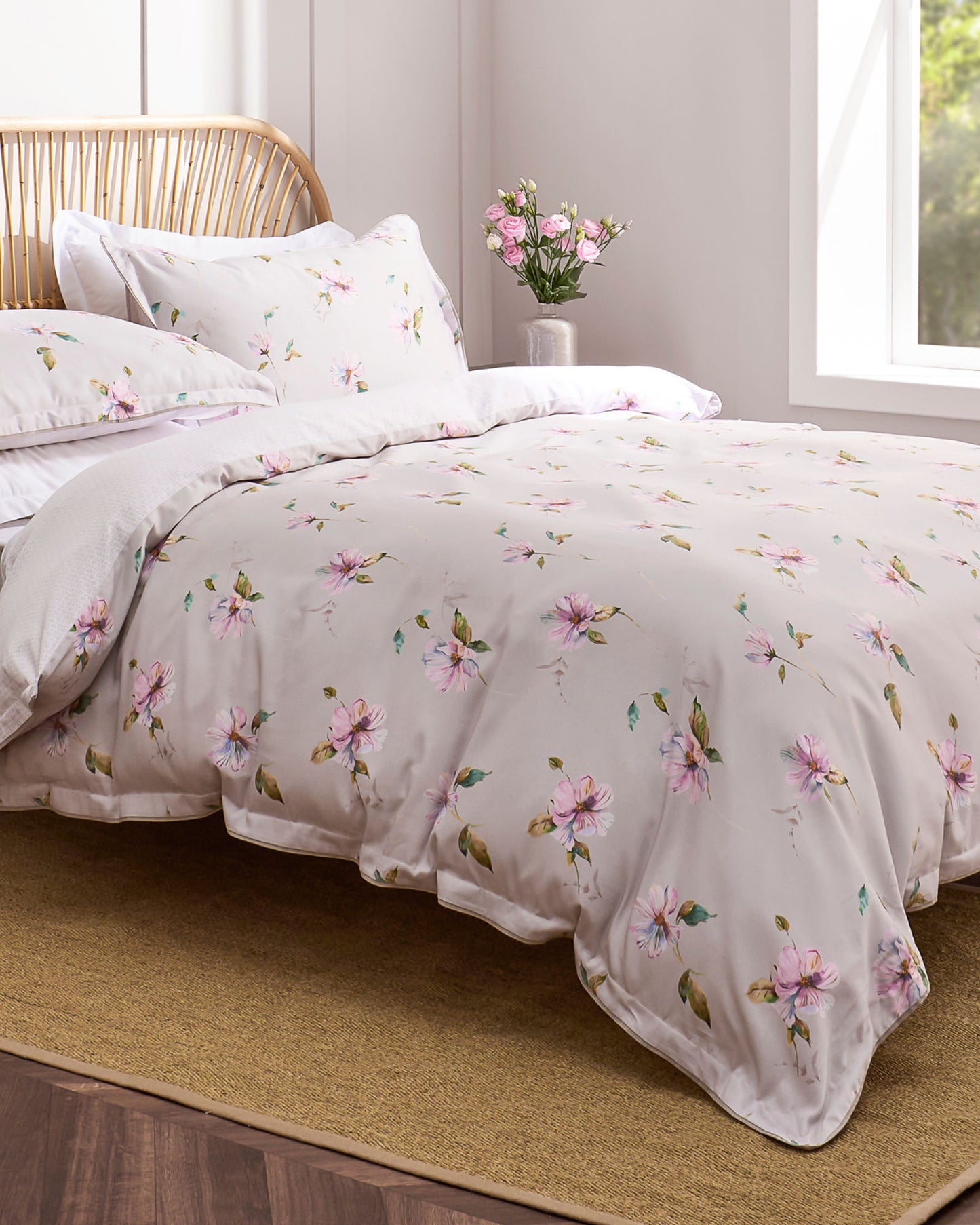 Christy "Perdita" Duvet Cover Set in Blush