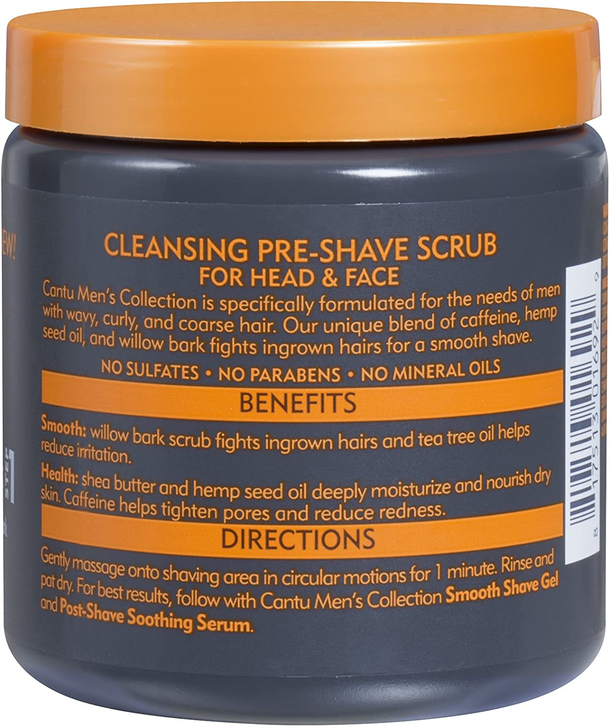 Cantu Men's Cleansing Pre-Shave Scrub 227g