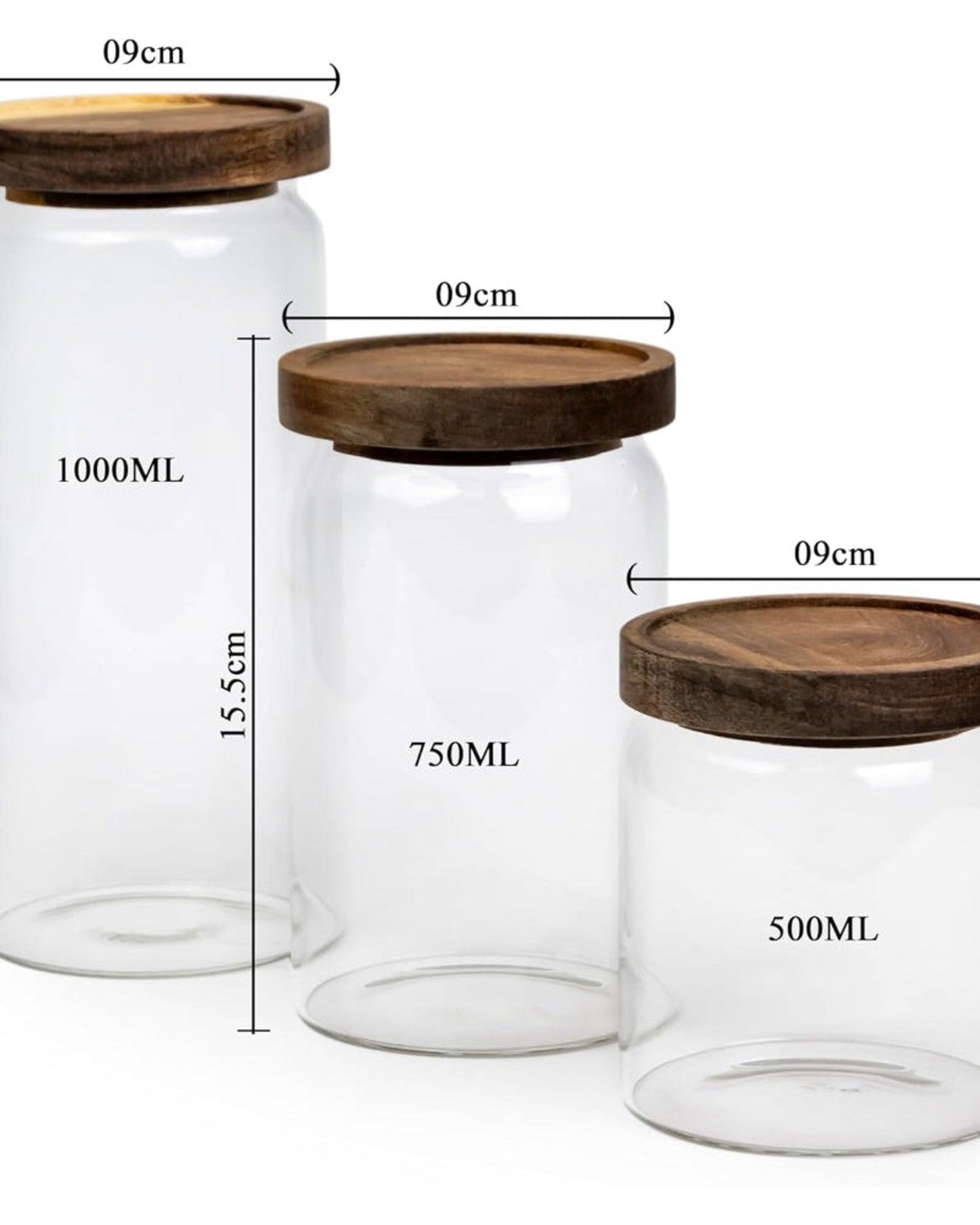 Cuisine Art Storage Jar Set 3Pc Round