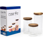 Cuisine Art Storage Jar Set 3Pc Round