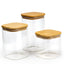 Cuisine Art Storage Jar Set 3Pc Square