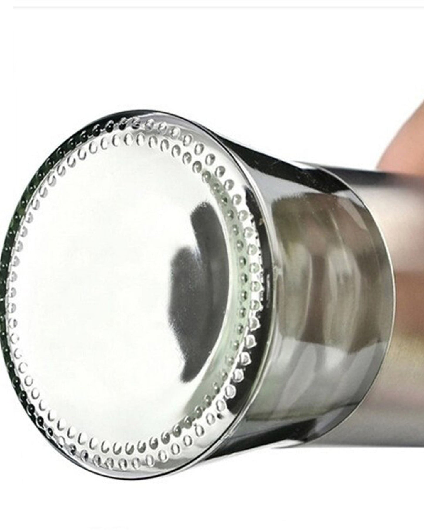 Cuisine Art Soda Lime Glass Oil Bottle, 300ml, Silver & Transparent