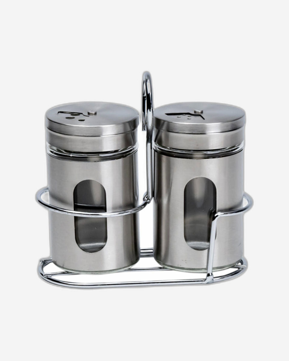 Cuisine Art Salt & Pepper Set 2Pc 100ml Silver
