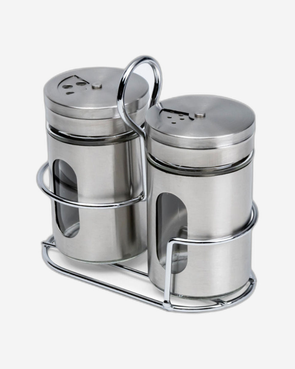Cuisine Art Salt & Pepper Set 2Pc 100ml Silver