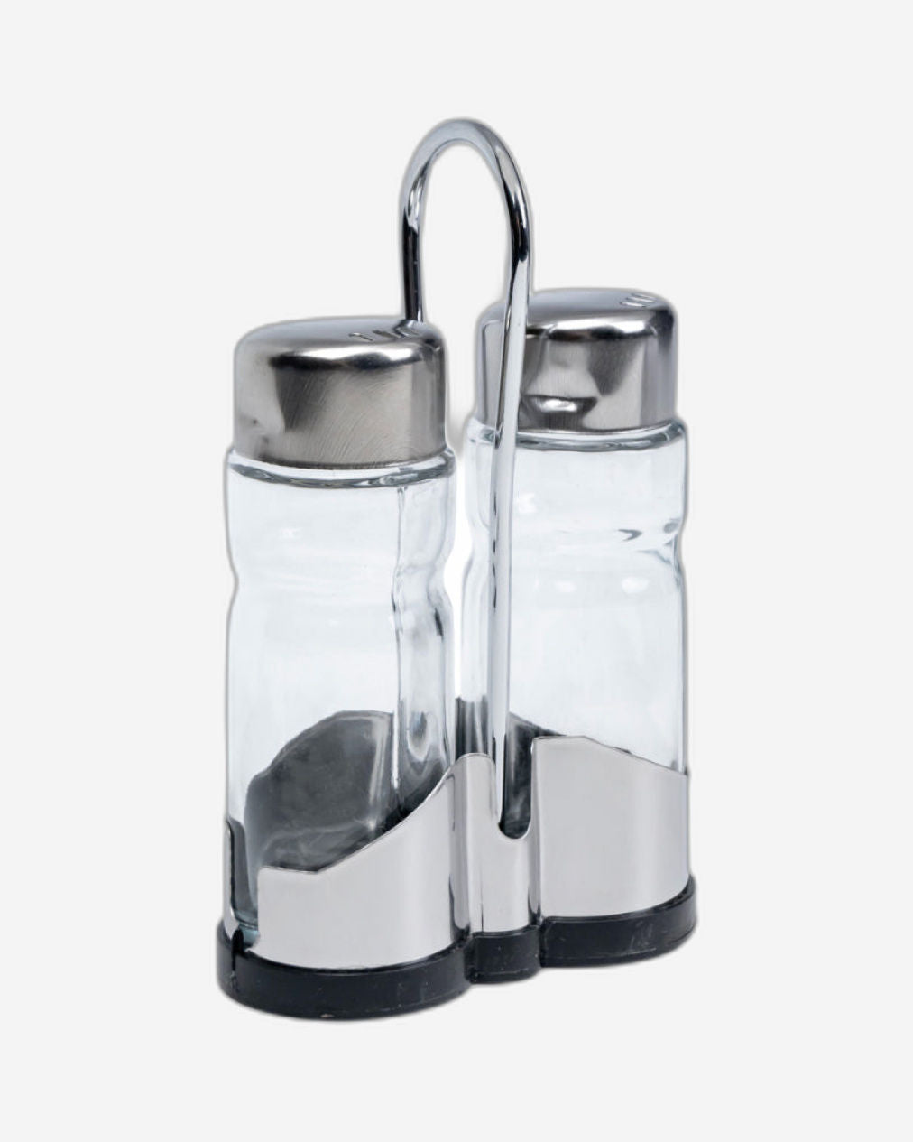 Cuisine Art Soda Lime Glass Salt Pepper Set, 40ml, 2 Pieces, Transparent