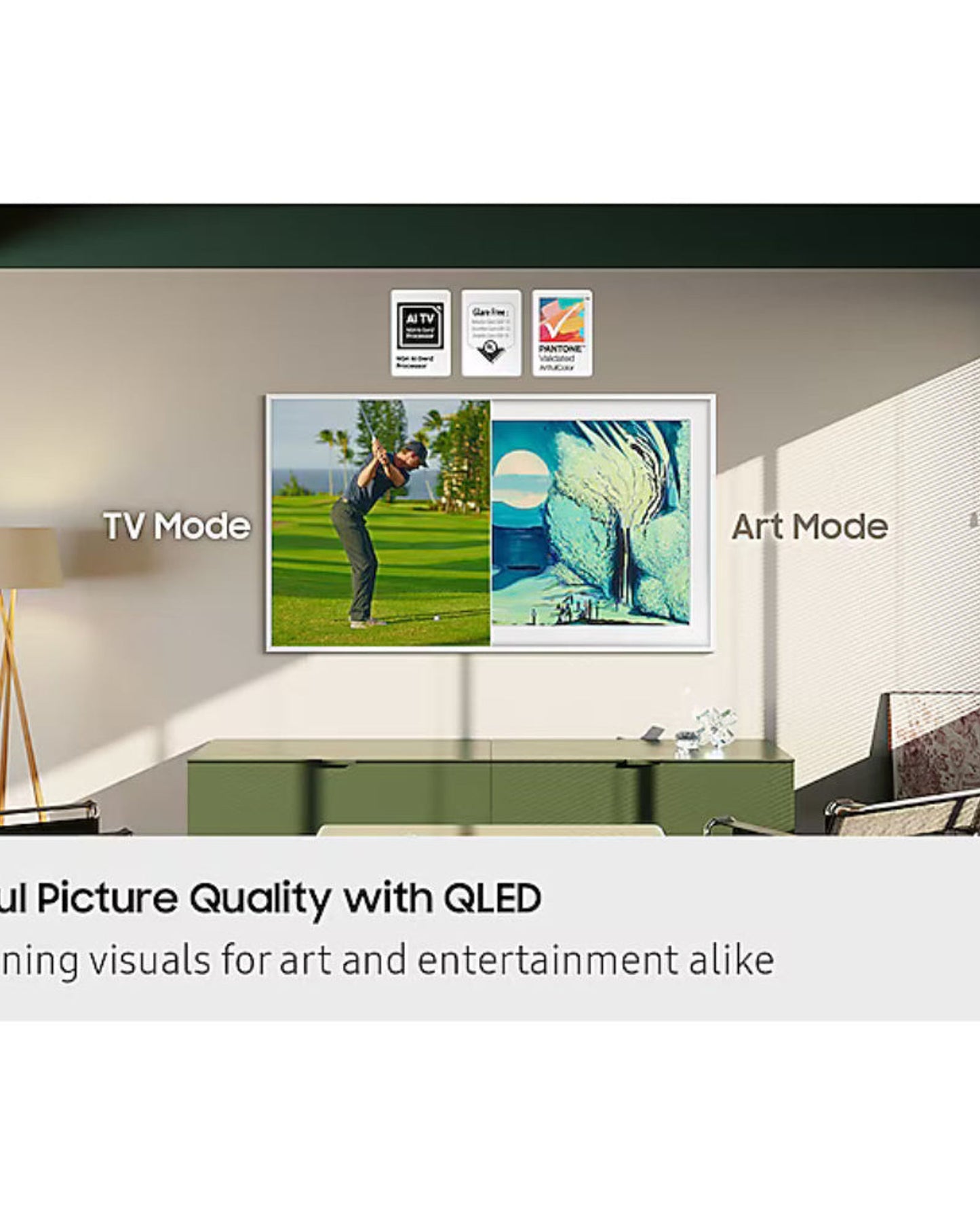 Samsung Frame QLED 4K Smart TV 55 Inch