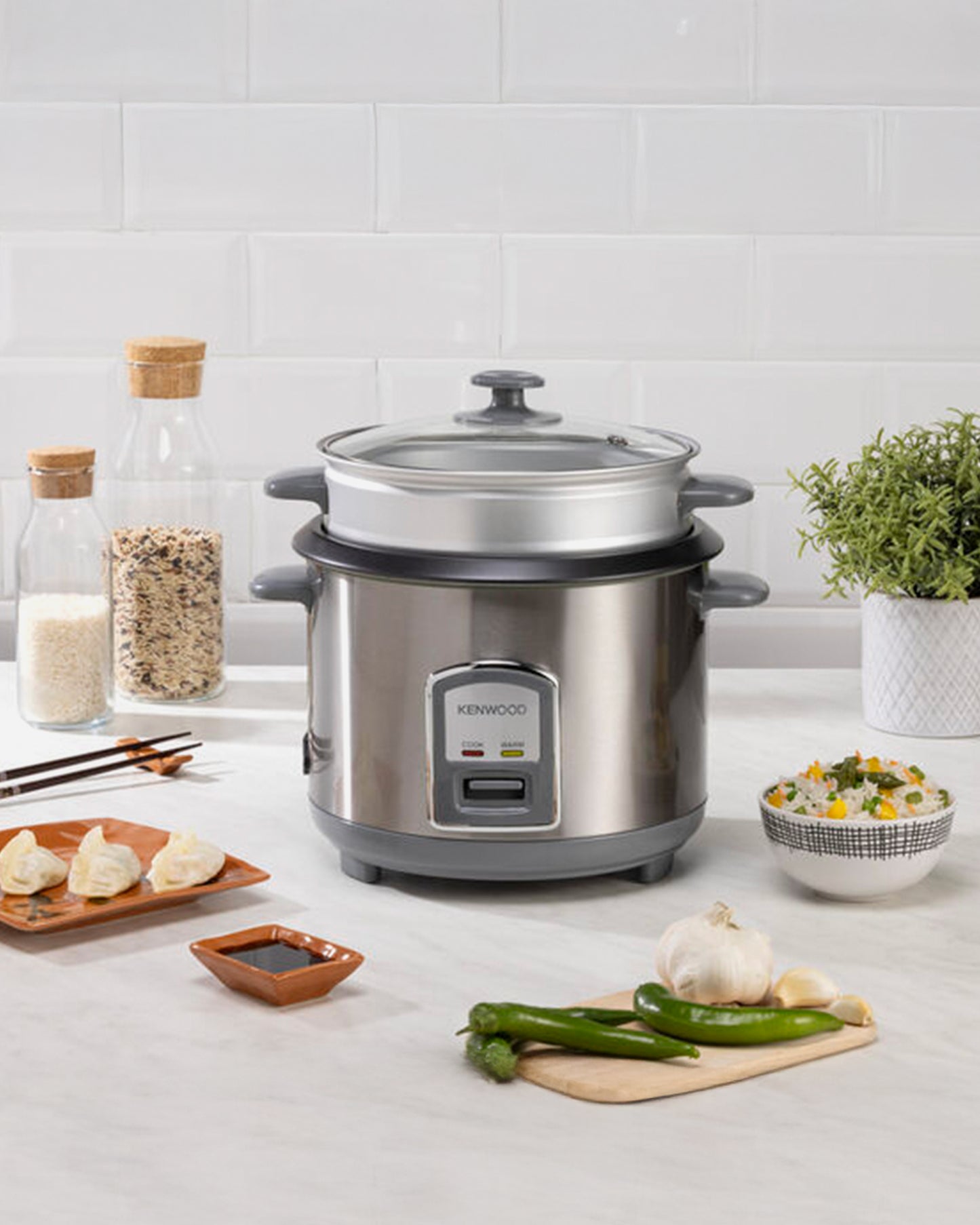 Kenwood 2-In-1 Rice Cooker 1.8 L Grey