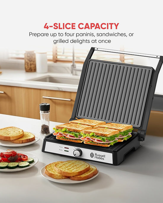Russell Hobbs Grill & Panini Maker 4-Slice