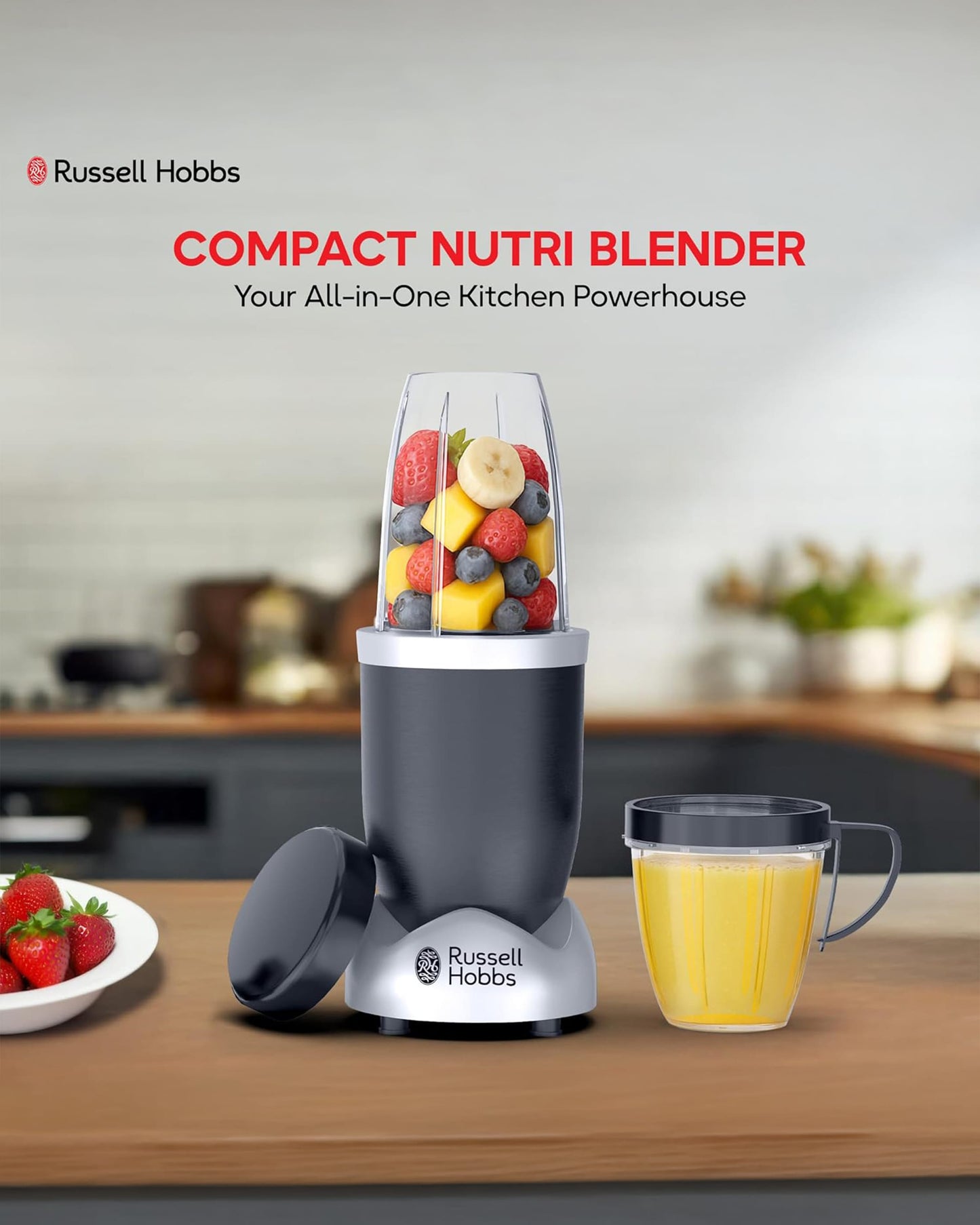 Russell Hobbs 900 Watts All in One Multi-Function High Speed Blender Black NBL02