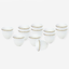 Shallow CAWA Cups with Gold Rim 12 pcs