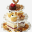 Shallow 3-Tier Porcelain Cake Stand