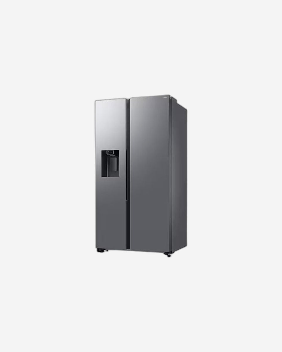 Samsung Bespoke AI 635L Side-by-Side Refrigerator, Black Finish, Water Dispenser, SpaceMax Design – RS70F64K1TAE (Milano Water Purifier Free)