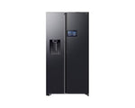 Samsung BeSpoke AI Refrigerator Side by Side 9" LCD AI Home 615L Black, RS90F64D1FAE with water dispenser