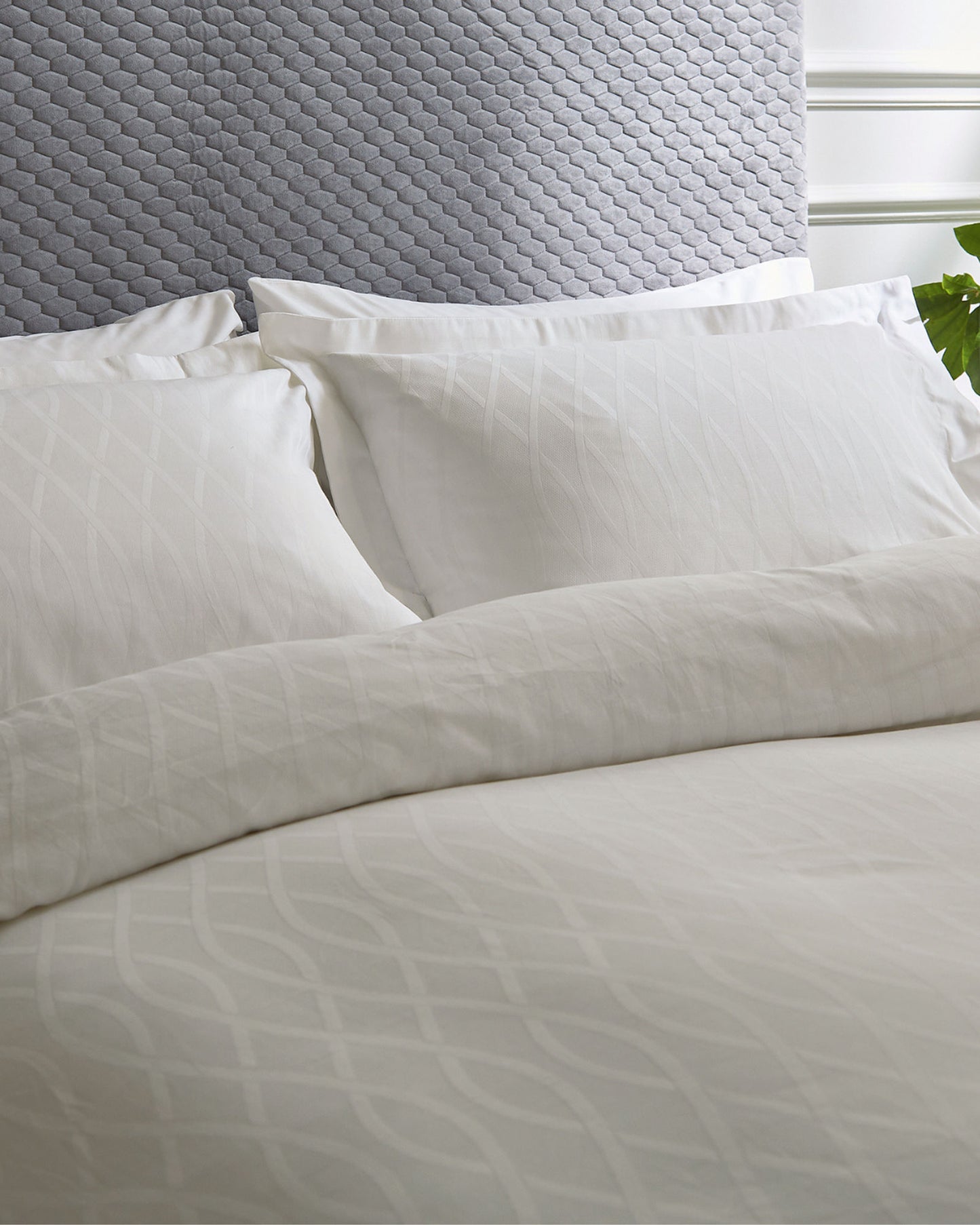 Bedeck of Belfast "Ravello" Duvet Cover Set in Chalk