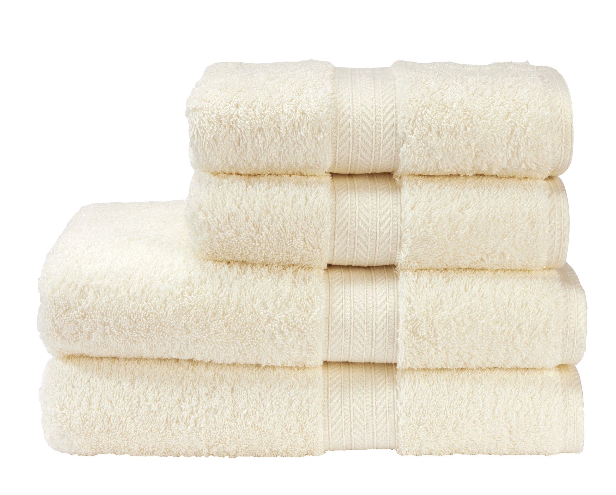 Christy "Renaissance" Egyptian Cotton Bath Towels Collection in Parchment (Cream)