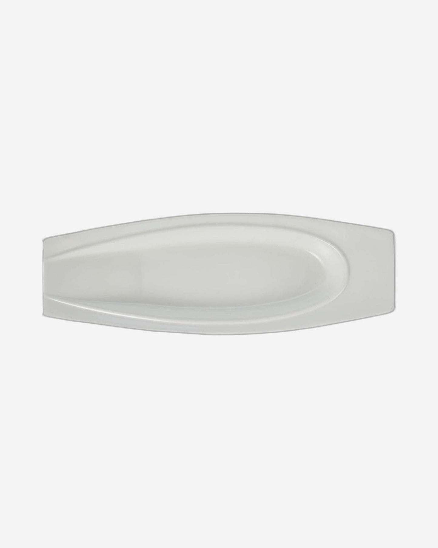 Shallow Ceramic Serving Plate, White, 39.5 cm (15.5") - Elegant and Durable Serving Plate for Any Occasion
