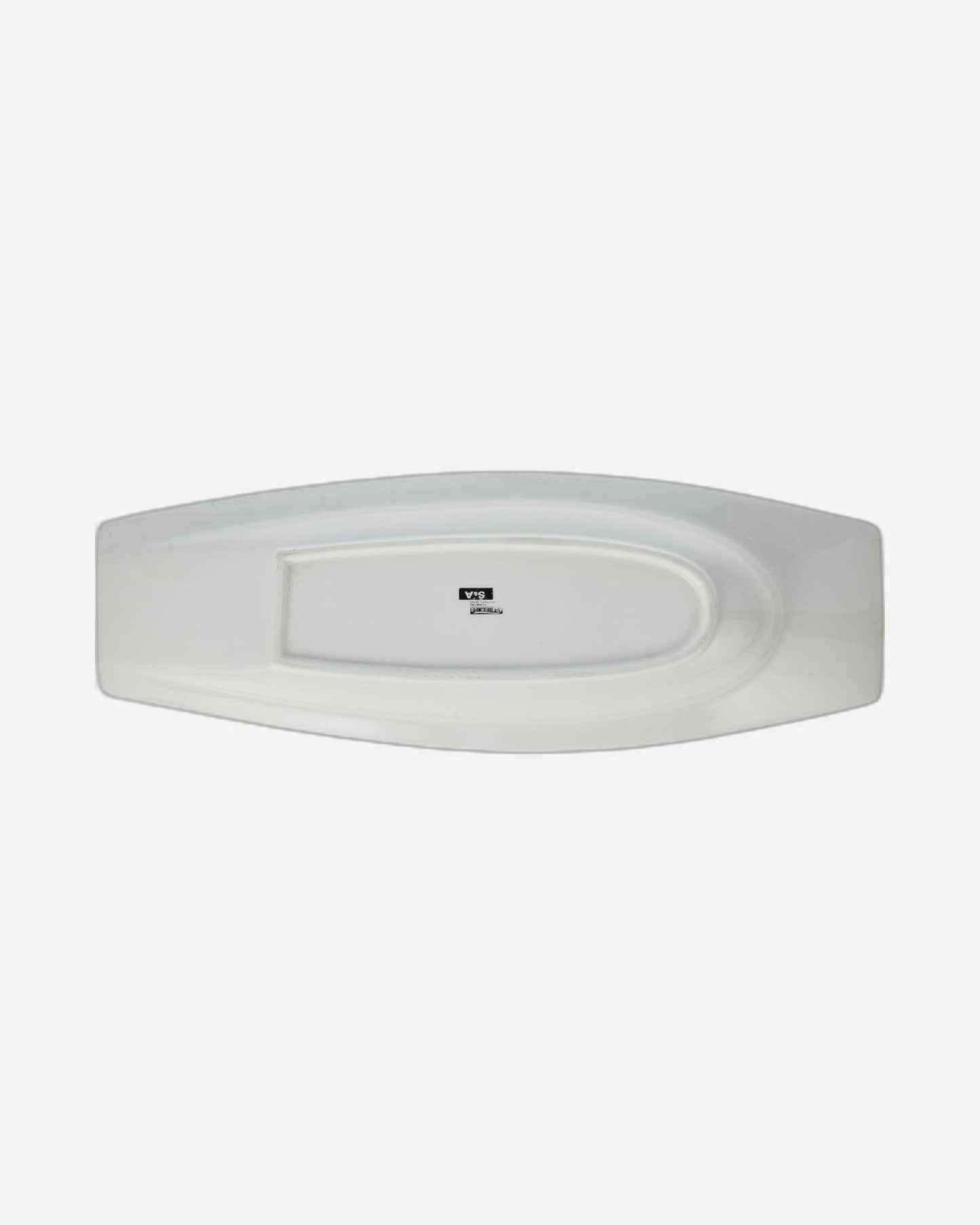 Shallow Ceramic Serving Plate, White, 39.5 cm (15.5") - Elegant and Durable Serving Plate for Any Occasion