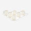 Shallow Cup and Saucer Set, 12 Pieces, 90 ml, White, Bone China – Elegant Tea Cups with Saucers for Tea Parties and Everyday Use