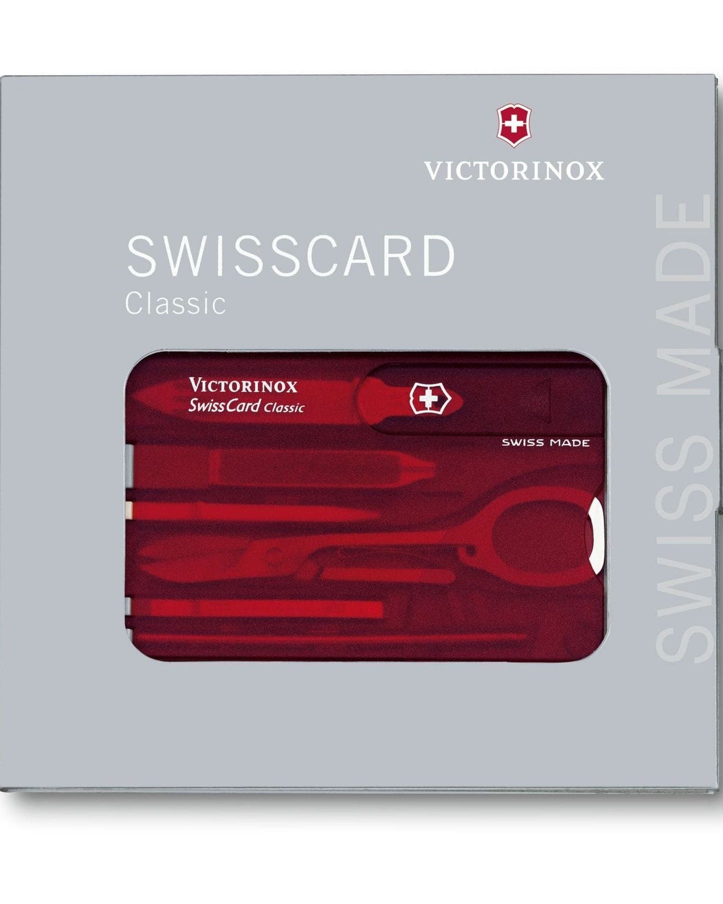 Victorinox Swiss Army Knife Swisscard Classic 82mm Red With 9 Functions - 0.7100.T