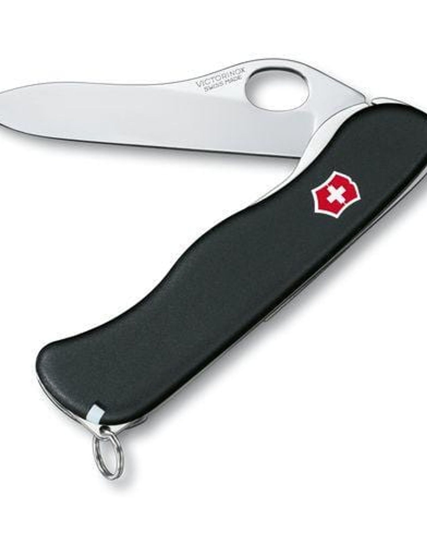 Victorinox Swiss Army Knife 111mm Lockblade Knife Sentinel Clip One Hand Non-Wavy Black With 5 Functions - 0.8416.M3