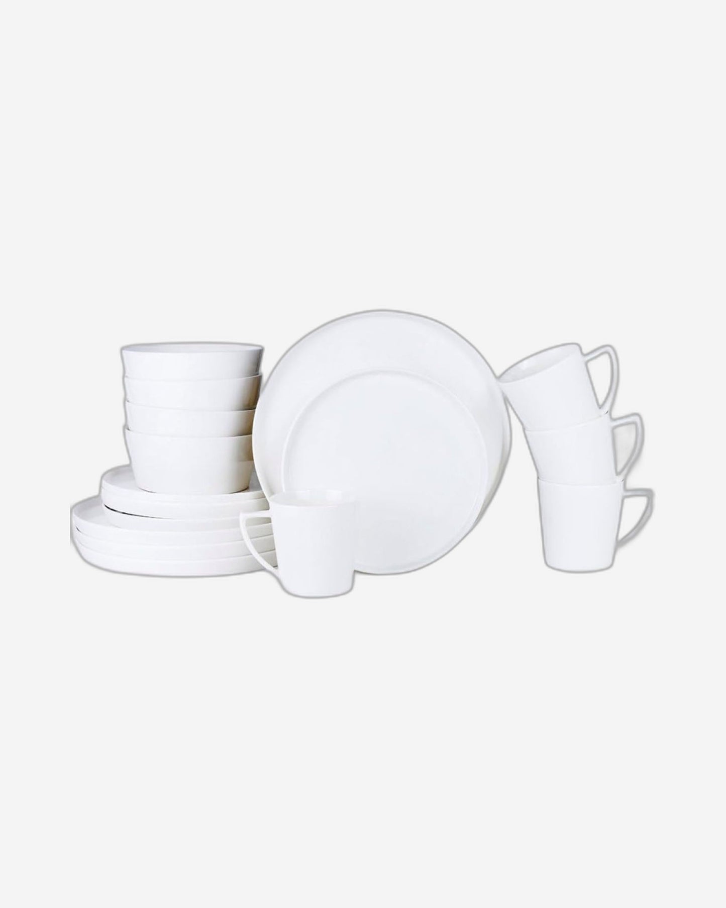 Cuisine Art Dinner Set 16Pc Aden White