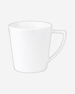 Cuisine Art Aden Bone China Dinner Set for Every Meals - White 16 Pieces | 4 Dinner Plates (Dia 25.3cm) 4 Side Plates, 4 Bowls (Dia14.5xH1.8cm) 4 Mugs | Elegant Plates for Everyday Dining