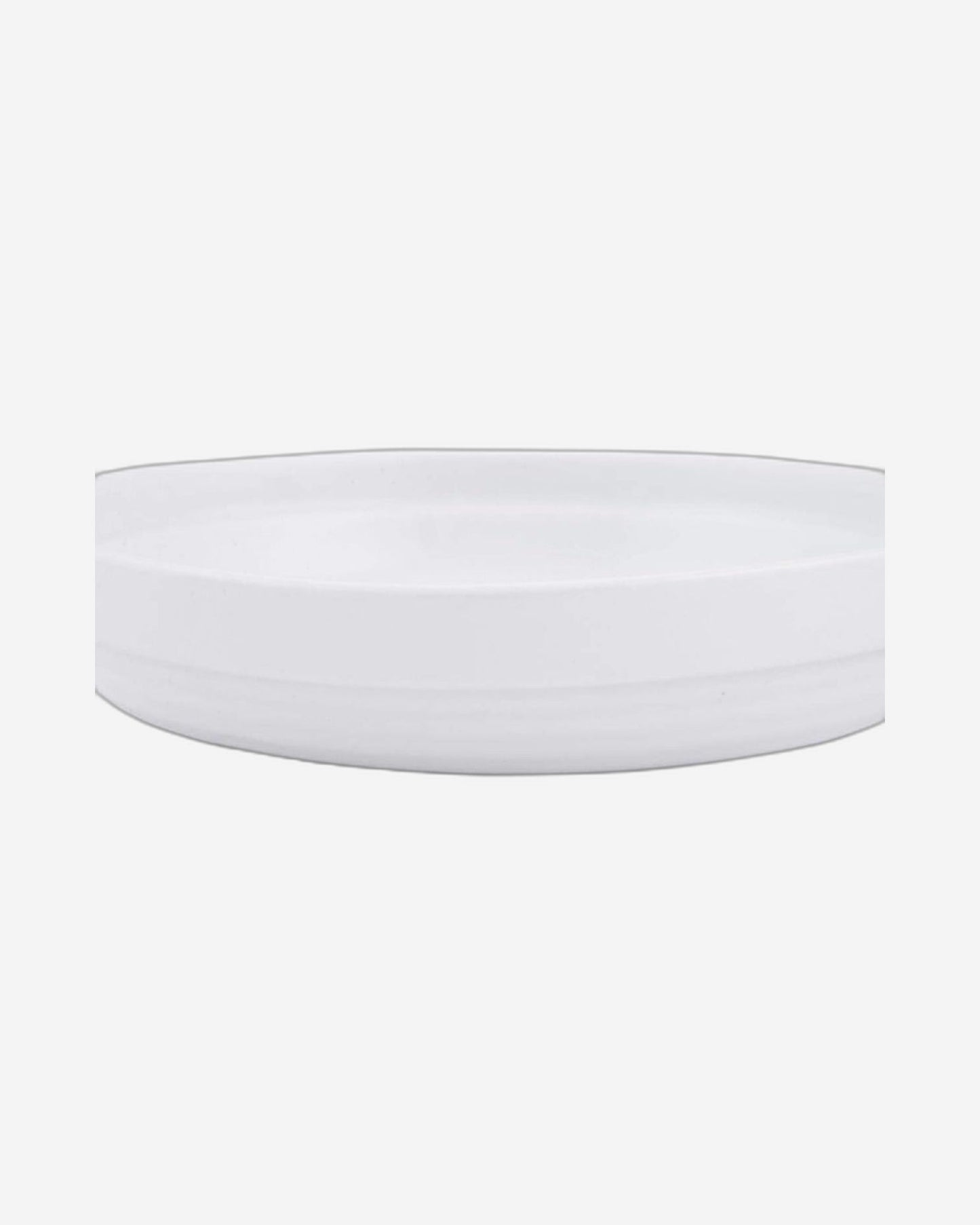 Shallow Ceramic White Fry Pan with Silicone Handle, White and Yellow – Non-Stick Cookware for Easy Cooking