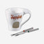 Shallow Porcelain Fondue Cup – Elegant and Compact White Porcelain Dip Warmer