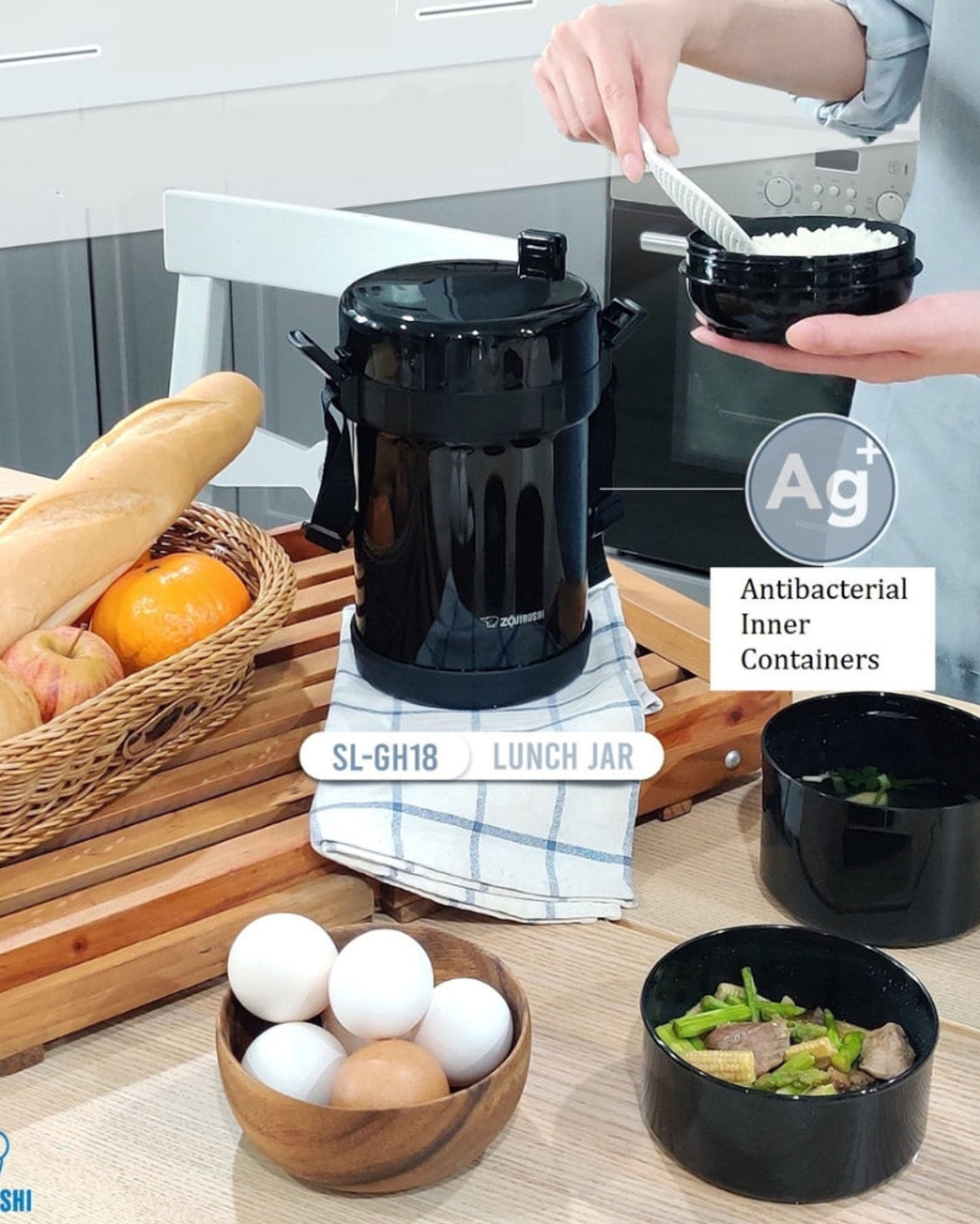 Zojirushi 1.27L Black Lunch Jar