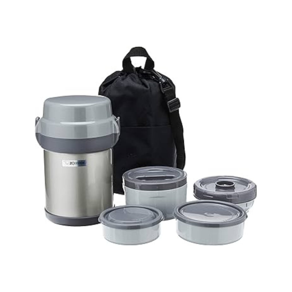 LUNCH JAR, 1.23LTR, WITH BAG, SILVER COLOUR