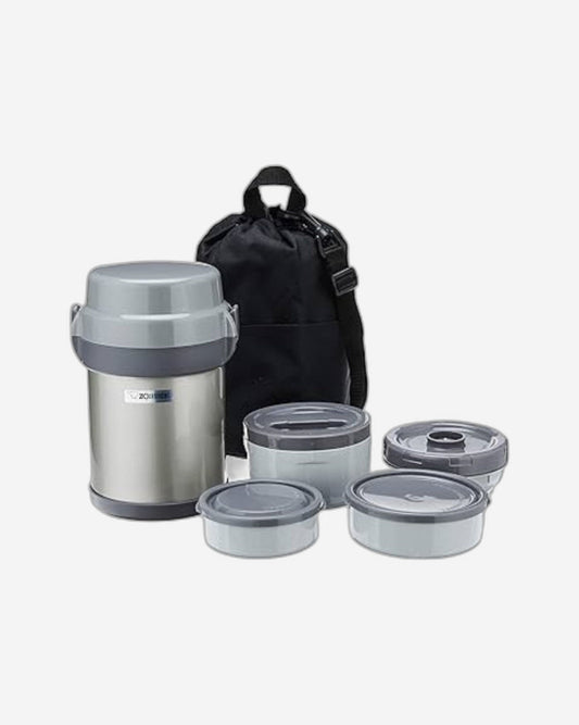 Zojirushi 1.23L With Bag Silver Lunch Jar