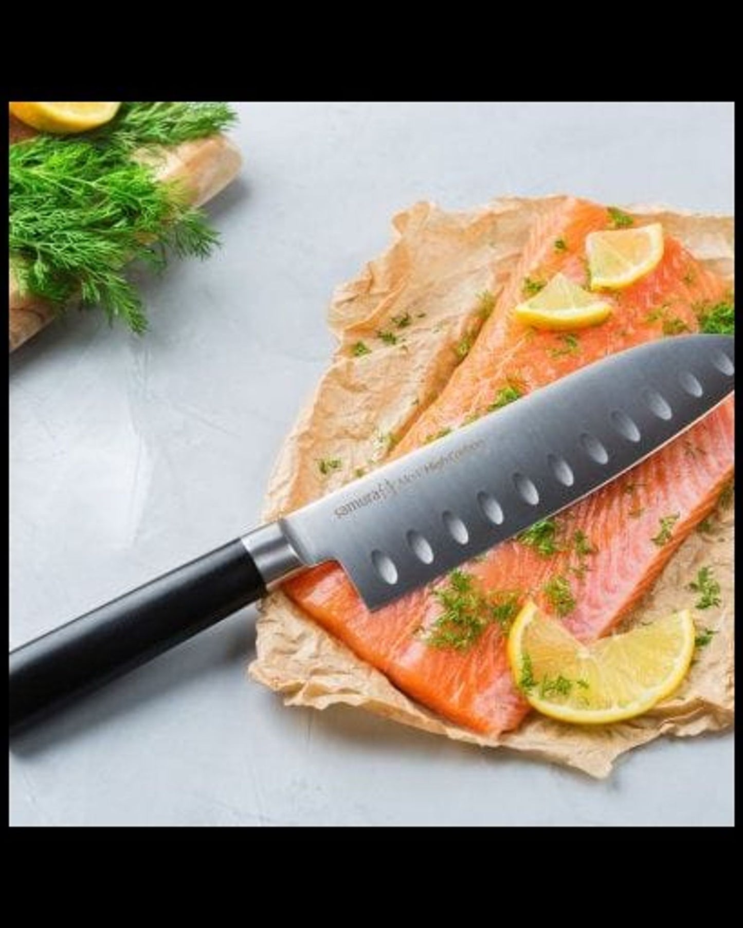 Samura MO V Santoku knife hollow ground 7 0"-180 MM  SM 0094