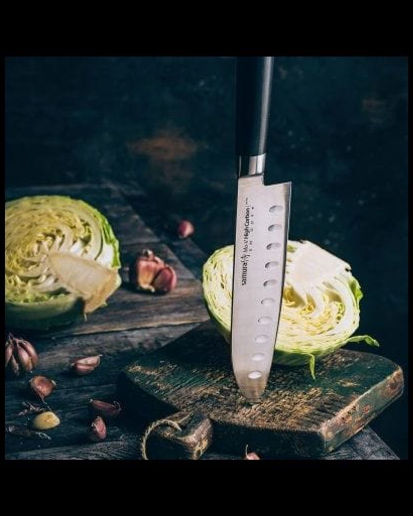 Samura MO V Santoku knife hollow ground 7 0"-180 MM  SM 0094