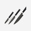 Samura MO V Stonewash Set of 3 kitchen  knives in a gift box: Stonewash Paring knife, Stonewash Utility knife, Stonewash Chef's knife  SM 0220B