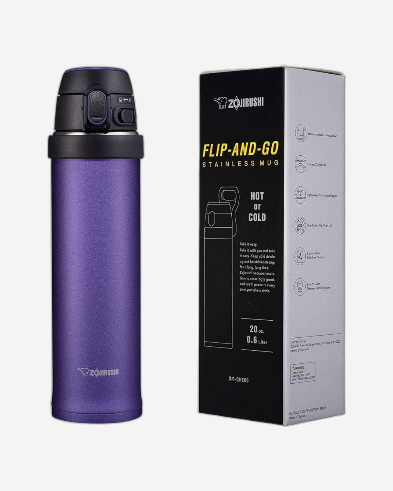 Zojirushi  Vaccum Bottle 0.6L Purple Dusk