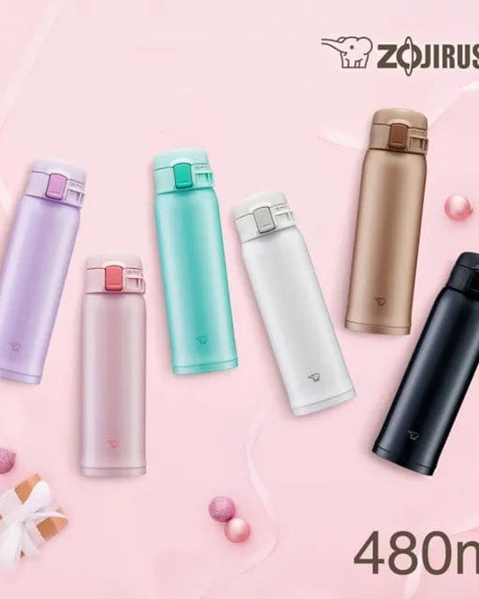 Zojirushi Stainless Steel Vacuum Bottle 0.48L - Pearl Pink