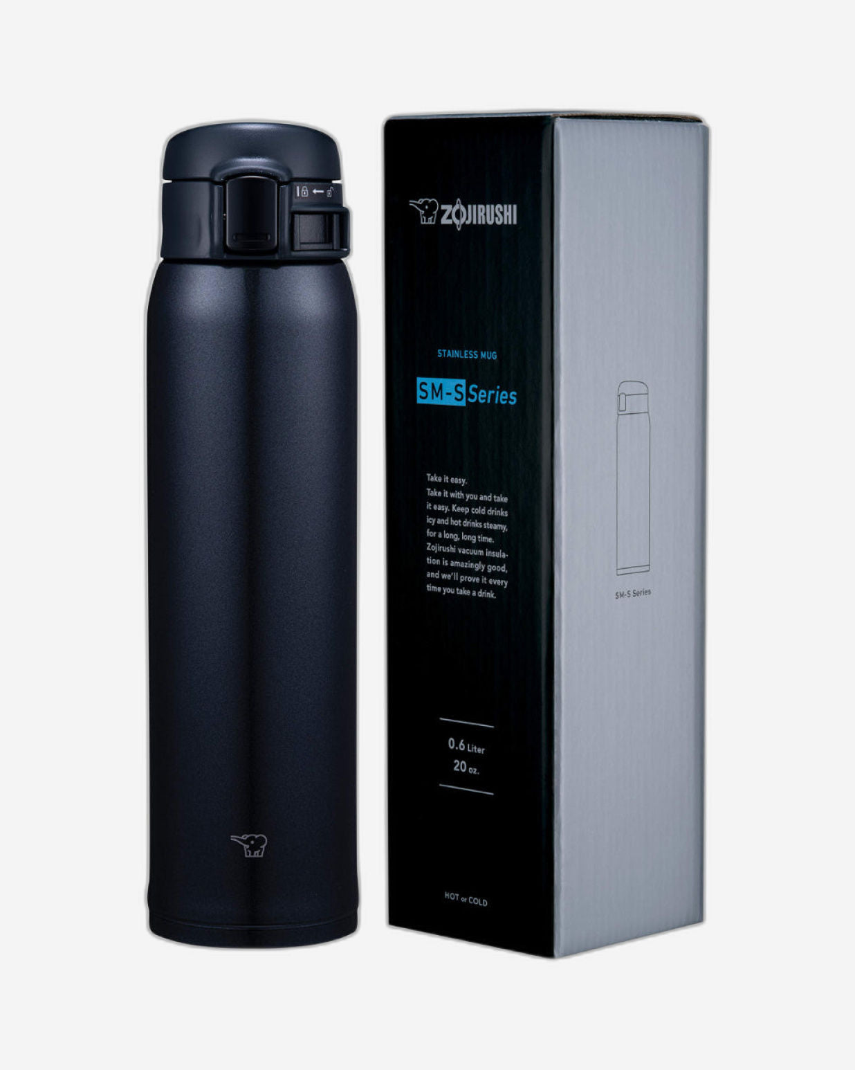 Zojirushi  Vacuum Bottle 0.60L - Silky Black