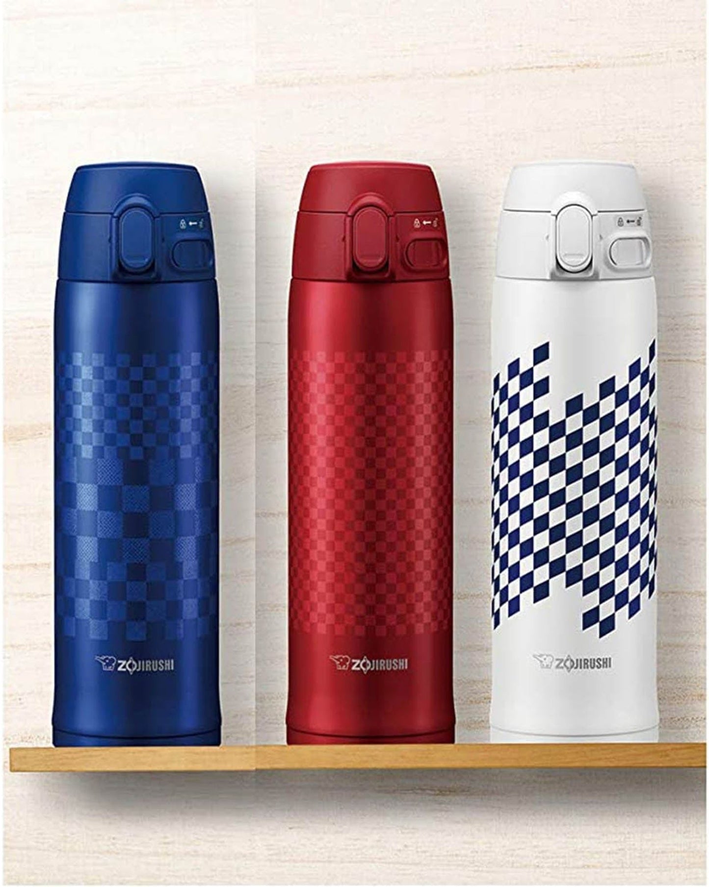 Zojirushi Stainless Vacuum Mug, 16 Ounce, Ichimatsu Blue