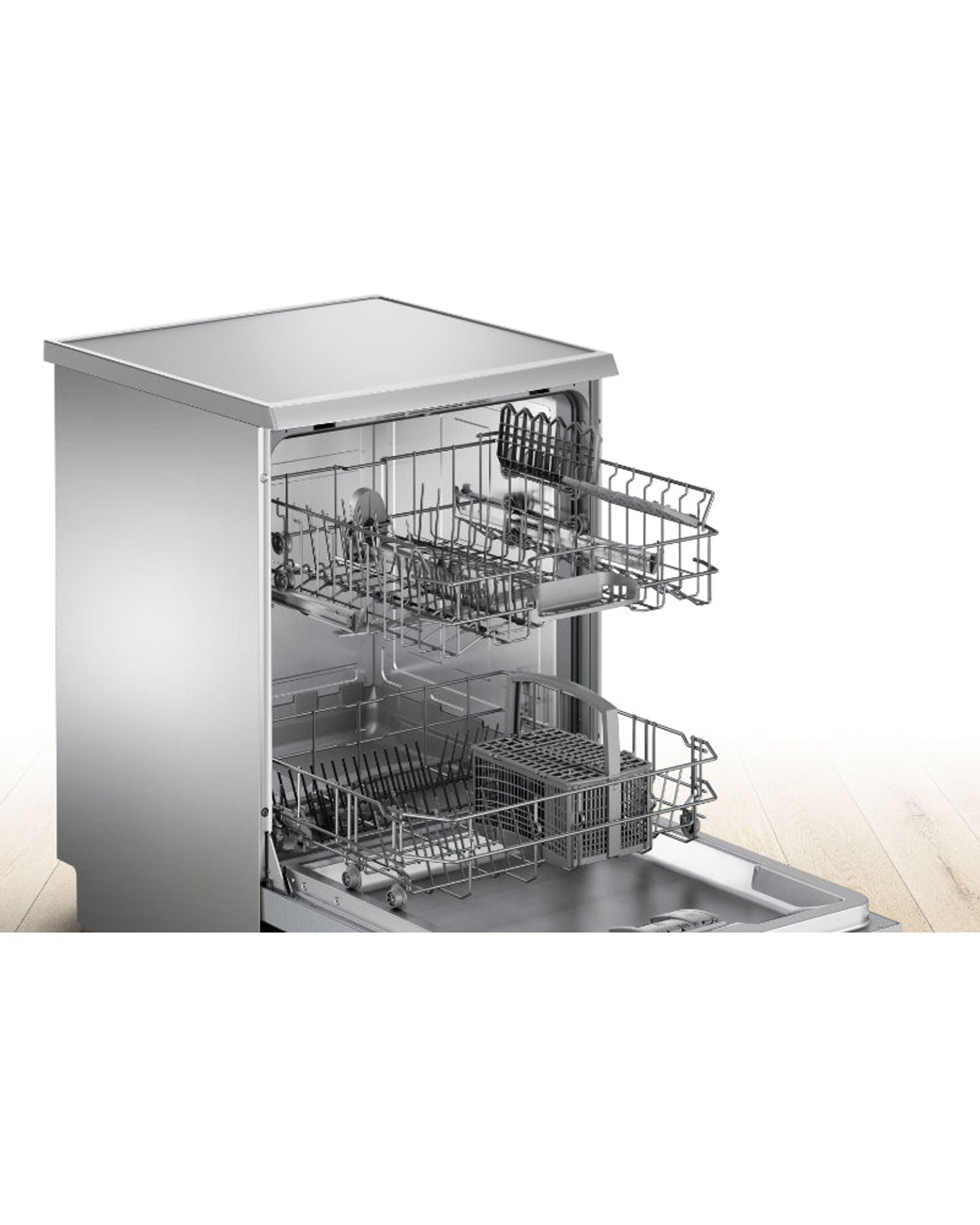 Bosch Series 4 Free-standing Dishwasher, 60 cm, Brushed steel anti-fingerprint SMS46DI00M
