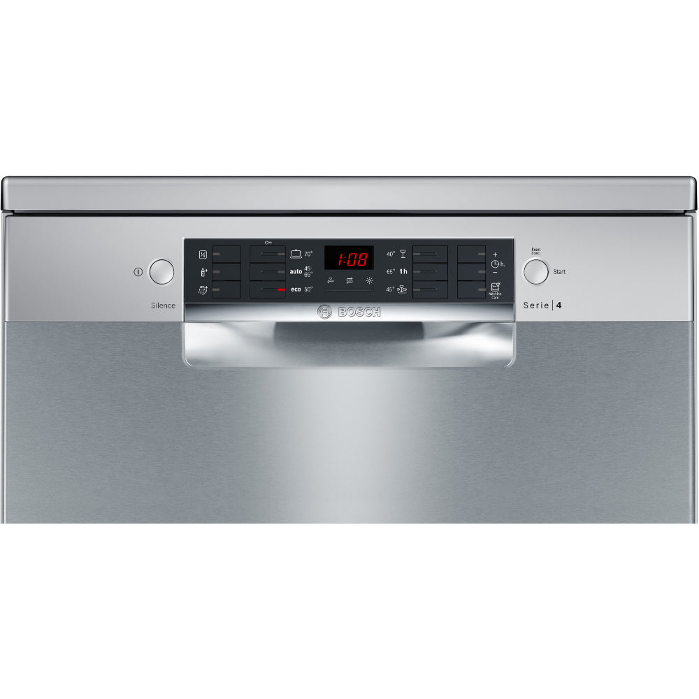 Bosch Series 4 Free-standing Dishwasher, 60 cm, Brushed steel anti-fingerprint SMS46DI00M