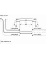 Bosch Series 4 Free-standing Dishwasher, 60 cm, Brushed steel anti-fingerprint SMS46DI00M