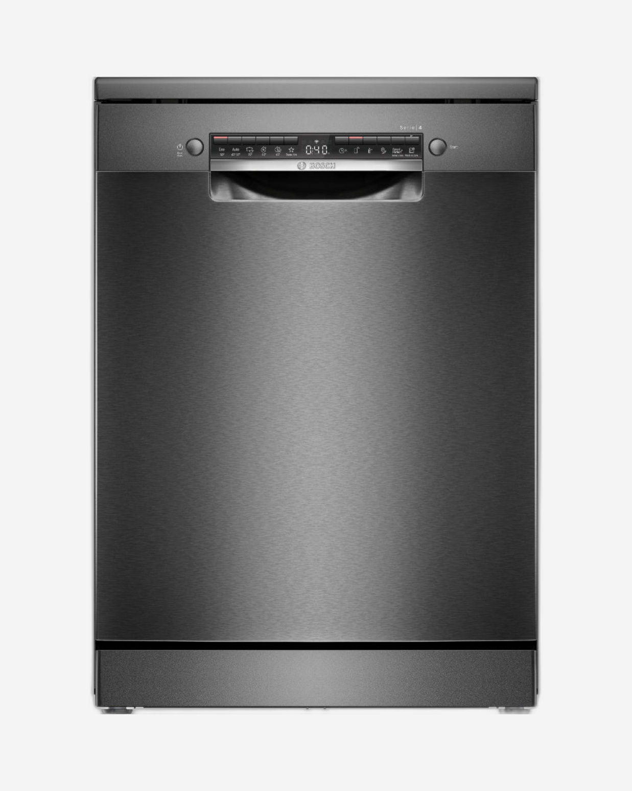 Bosch Series 4, free-standing dishwasher,60 cm - SMS4HMC00M Black inox