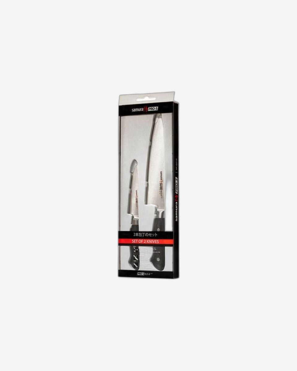 Samura PRO S Set of 2 kitchen  knives: Utility knife, Chef's knife  SP 0210