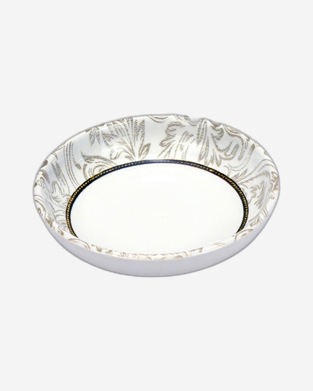 Edessa Ceramic ELANA 13cm Round Serving Bowl, White (Set of 1)