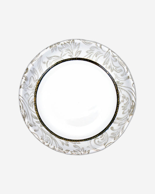 Edessa Ceramic ELANA 13cm Round Serving Bowl, White (Set of 1)