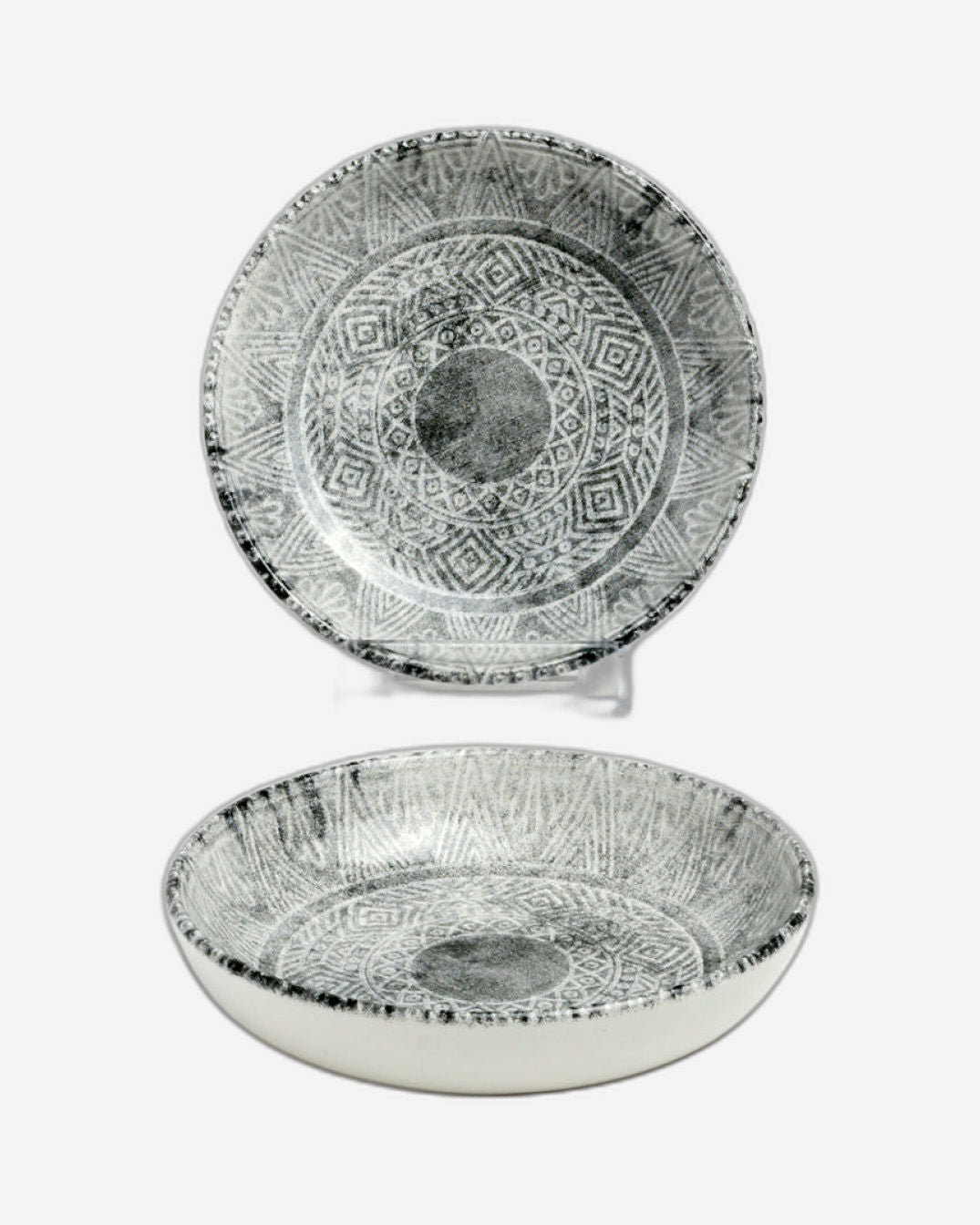 Edessa Ginko 13Cm Round Ceramic Serving Bowl, Multicolor (Set of 1)