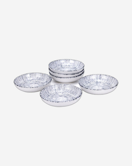 Edessa Astin 13cm Round Ceramic Serving Bowl, Multicolor (Set of 6)